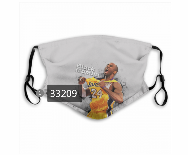 2021 NBA Los Angeles Lakers #24 kobe bryant 33209 Dust mask with filter
